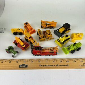 Vintage Diecast Construction Vehicle Lot - Wiking Grip Zechin Corgi